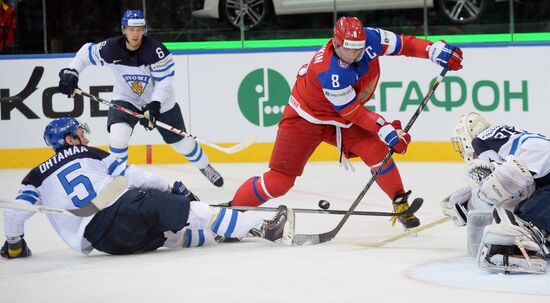 2014 Men's World Ice Hockey Championships. Finland vs. Russia
