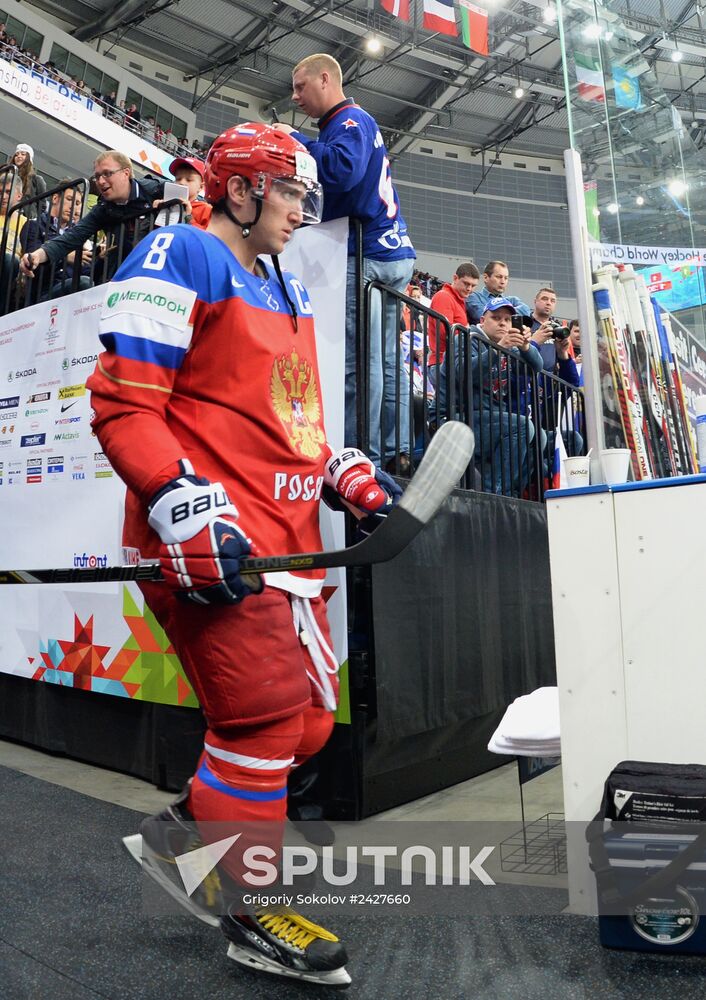2014 Men's World Ice Hockey Championships. Finland vs. Russia