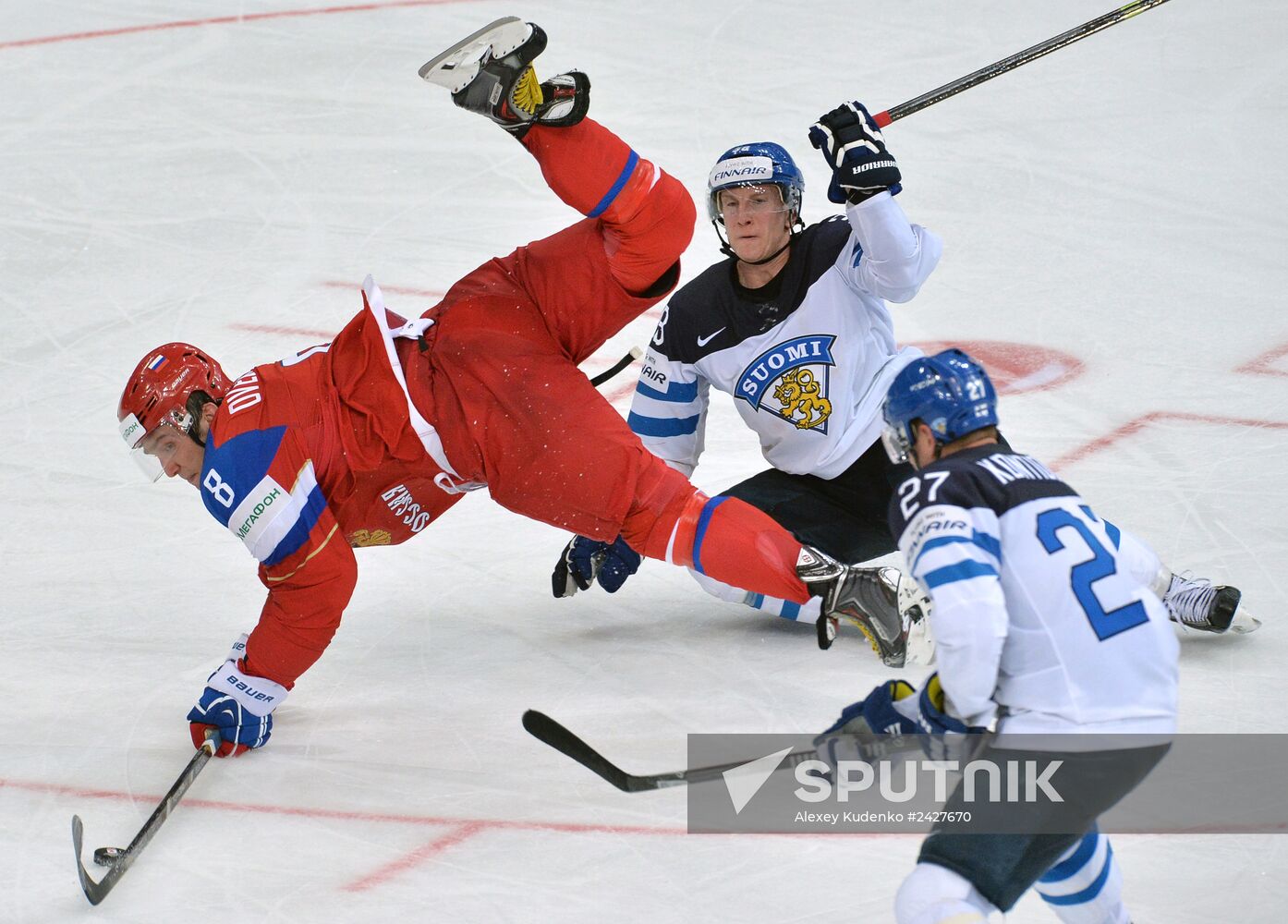 2014 Men's World Ice Hockey Championships. Finland vs. Russia