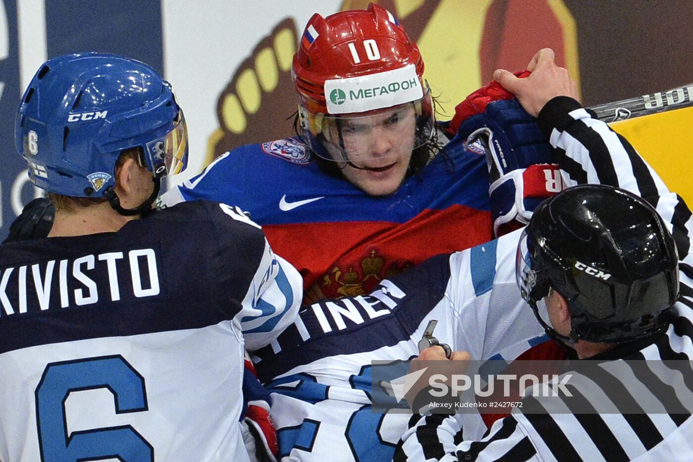 2014 Men's World Ice Hockey Championships. Finland vs. Russia