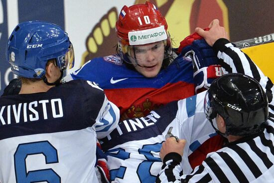 2014 Men's World Ice Hockey Championships. Finland vs. Russia