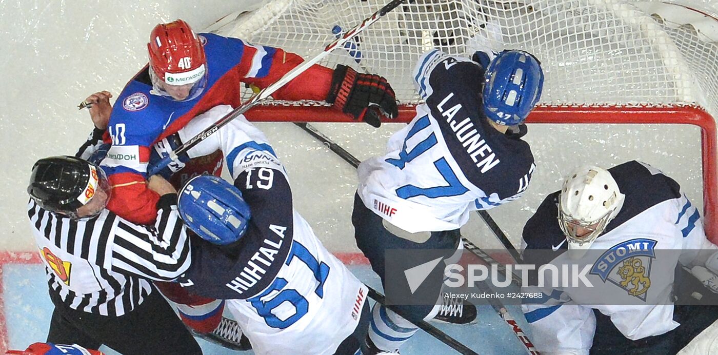 2014 IIHF Ice Hockey World Championship. Finland vs. Russia