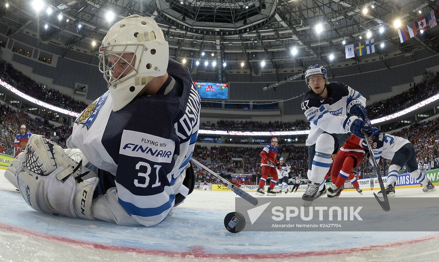 2014 IIHF Ice Hockey World Championship. Finland vs. Russia