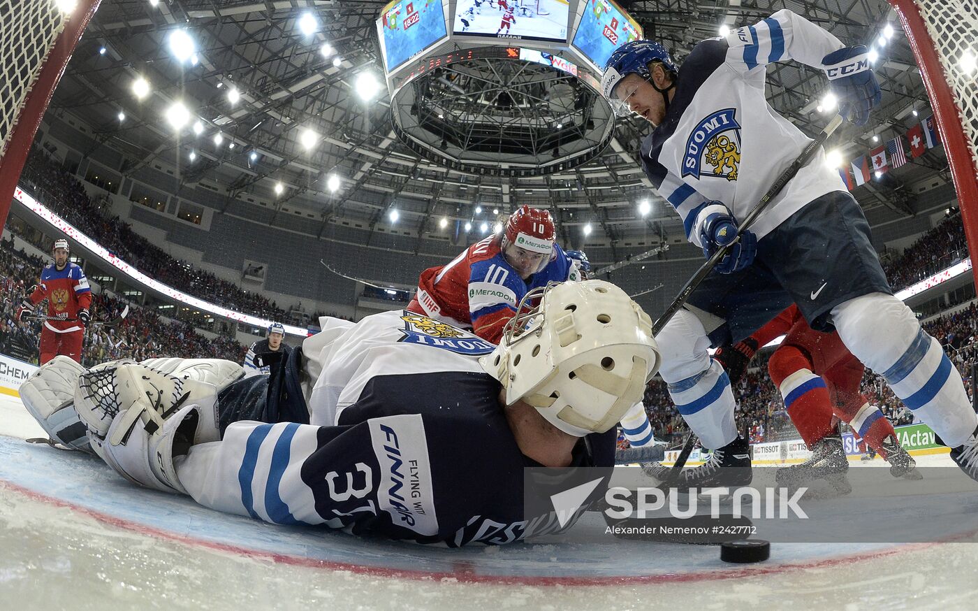2014 IIHF Ice Hockey World Championship. Finland vs. Russia