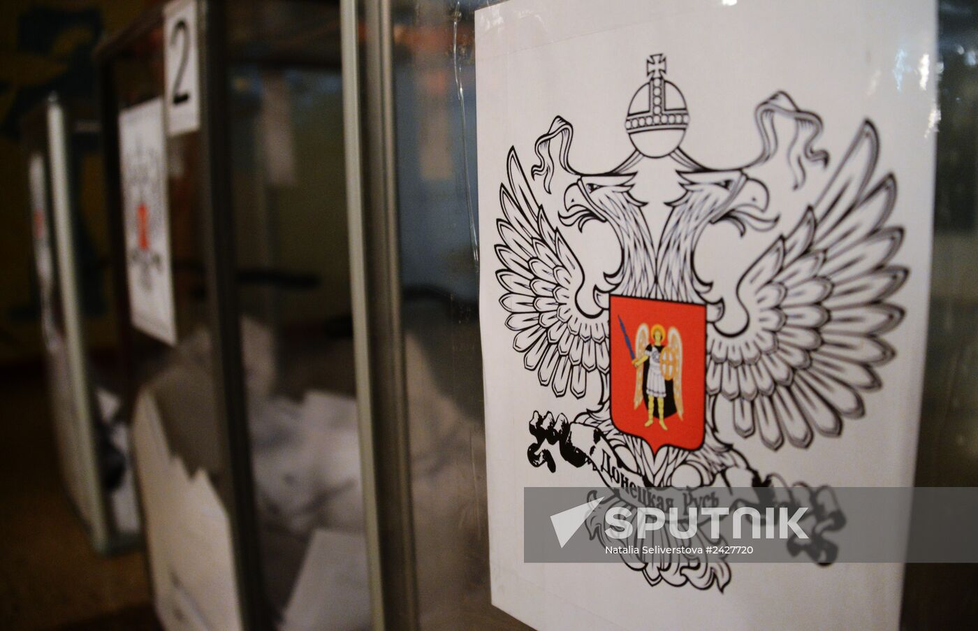 Counting votes after referendum on status of southeastern Ukraine