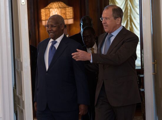 Meeting of Russian Foreign Minister Sergei Lavrov and his Ugandan counterpart Sam Kutesa