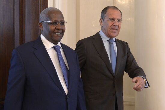 Meeting of Russian Foreign Minister Sergei Lavrov and his Ugandan counterpart Sam Kutesa