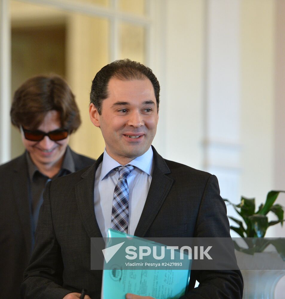 News conference marking opening of new season at the Bolshoi Theatre
