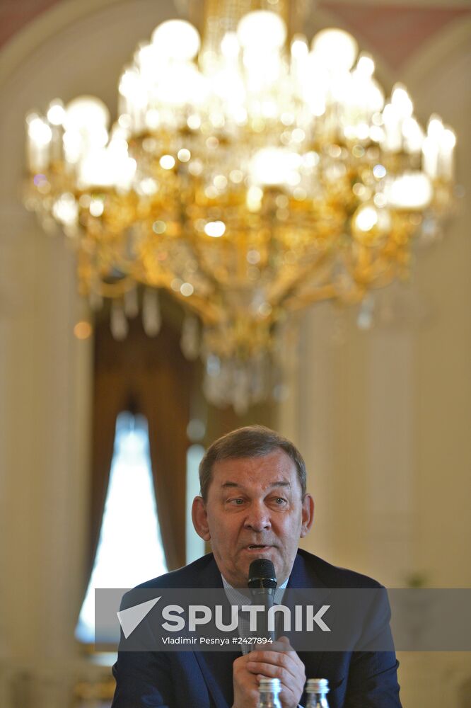 News conference marking opening of new season at the Bolshoi Theatre