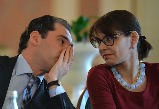 News conference marking opening of new season at the Bolshoi Theatre