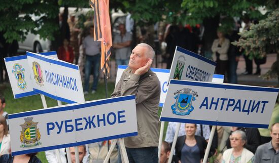 Concert and rally devoted to DPR status referendum