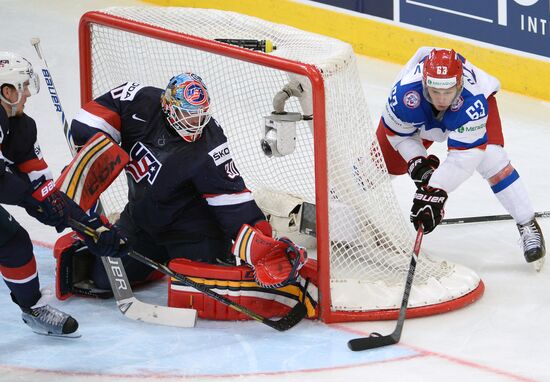 2014 IIHF World Championship. Russia -- USA match