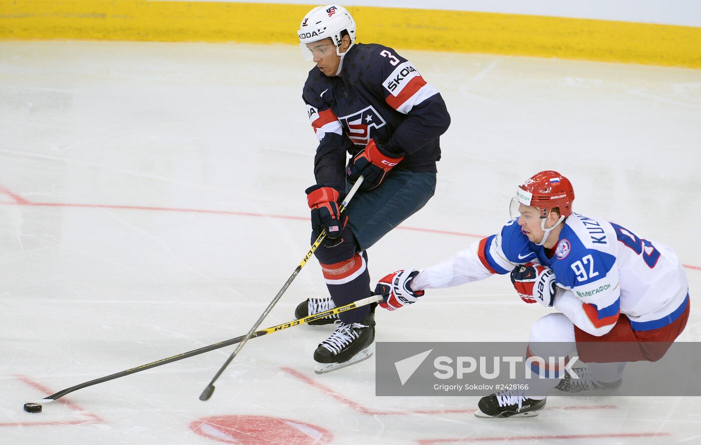2014 IIHF World Championship. Russia -- USA match