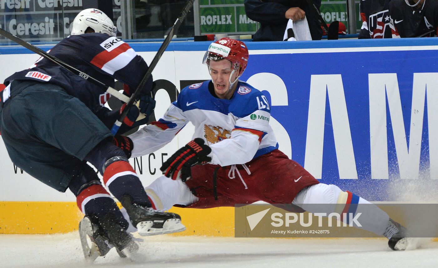 2014 Men's World Ice Hockey Championships. Russia vs. USA