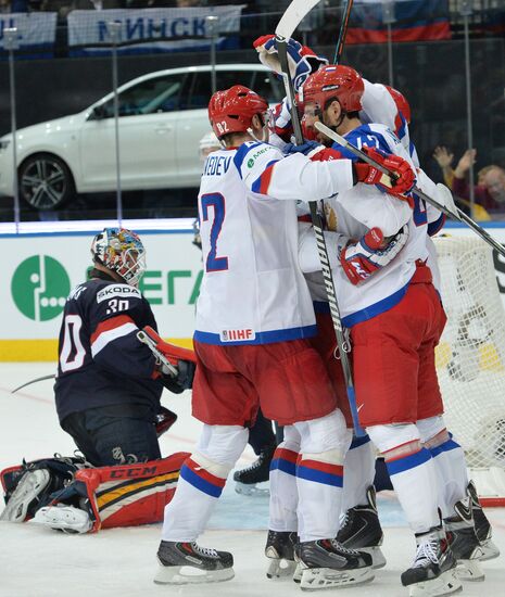 2014 IIHF World Championship. Russia -- USA match