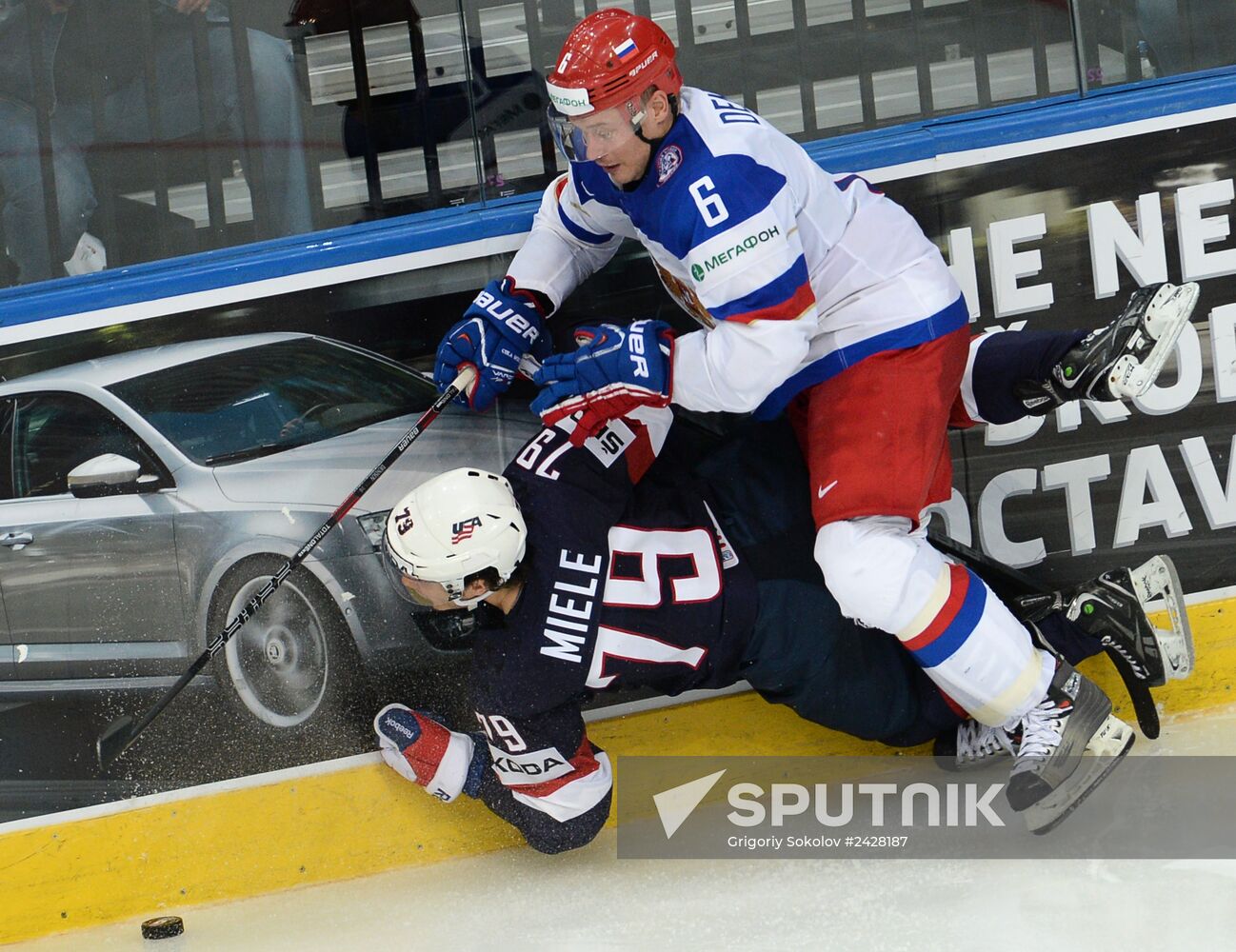 2014 IIHF World Championship. Russia -- USA match