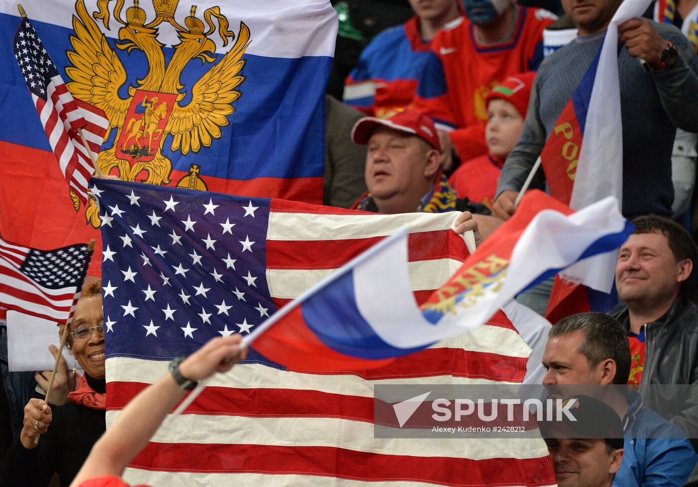 2014 IIHF World Championship. Russia -- USA match