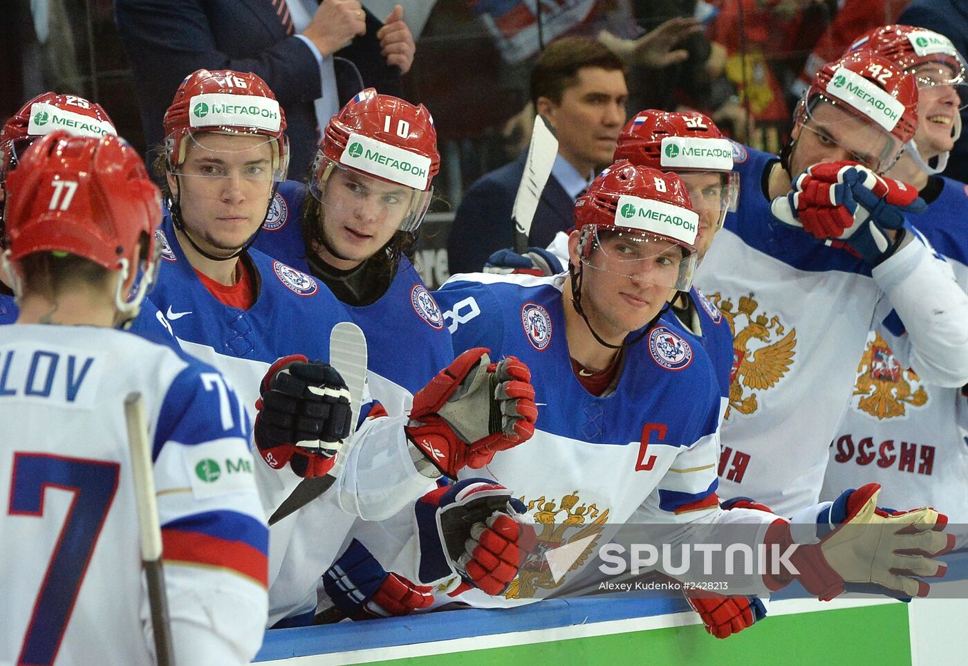 2014 IIHF World Championship. Russia -- USA match