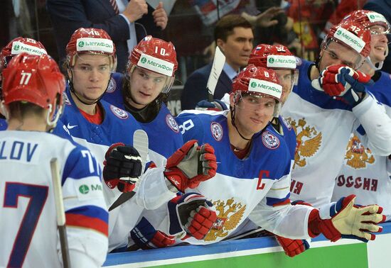 2014 IIHF World Championship. Russia -- USA match
