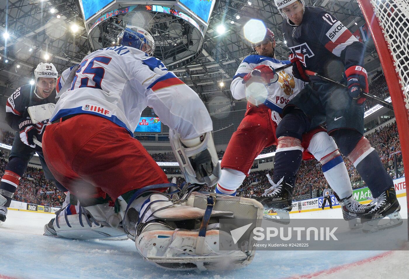 2014 IIHF World Championship. Russia -- USA match