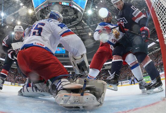 2014 IIHF World Championship. Russia -- USA match