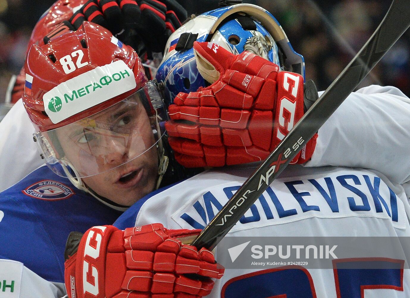 2014 IIHF World Championship. Russia -- USA match