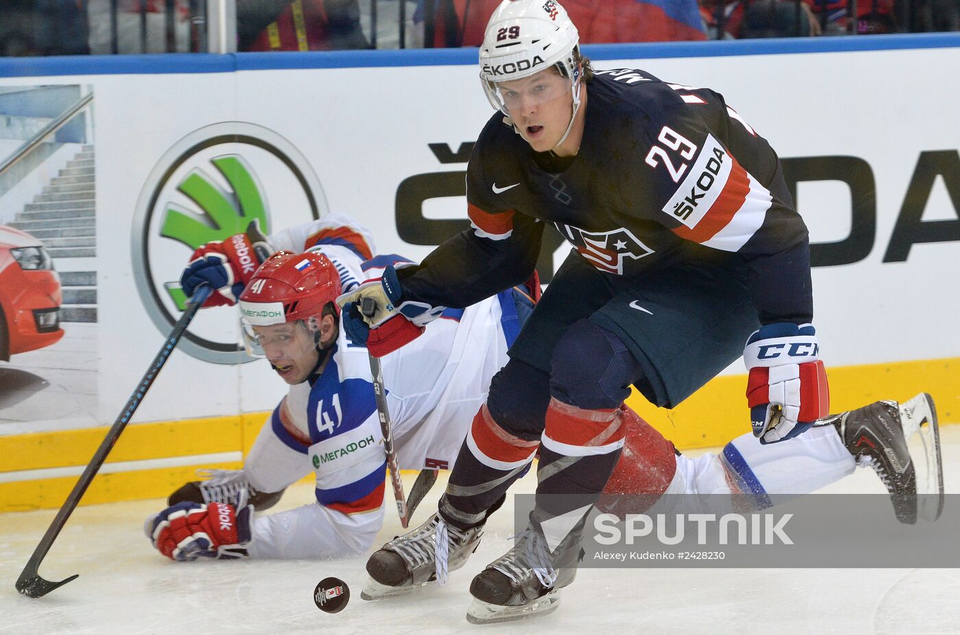 2014 IIHF World Championship. Russia -- USA match