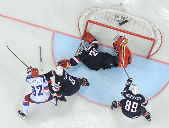2014 IIHF World Championship. Russia -- USA match