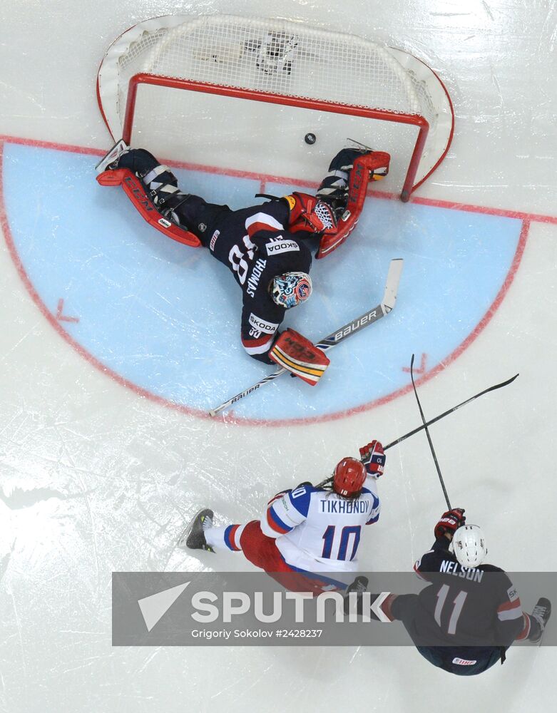 2014 IIHF World Championship. Russia -- USA match