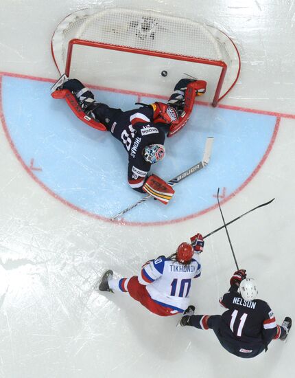 2014 IIHF World Championship. Russia -- USA match