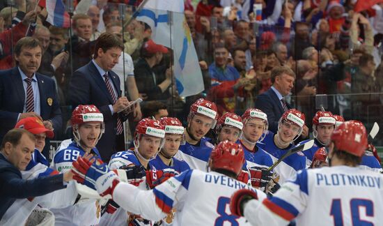 2014 IIHF World Championship. Russia -- USA match