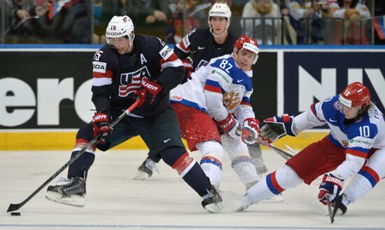 2014 IIHF World Championship. Russia -- USA match