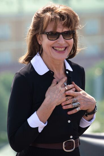 Photo-call of Fanny Ardant during premiere of film Obsessive Rhythms