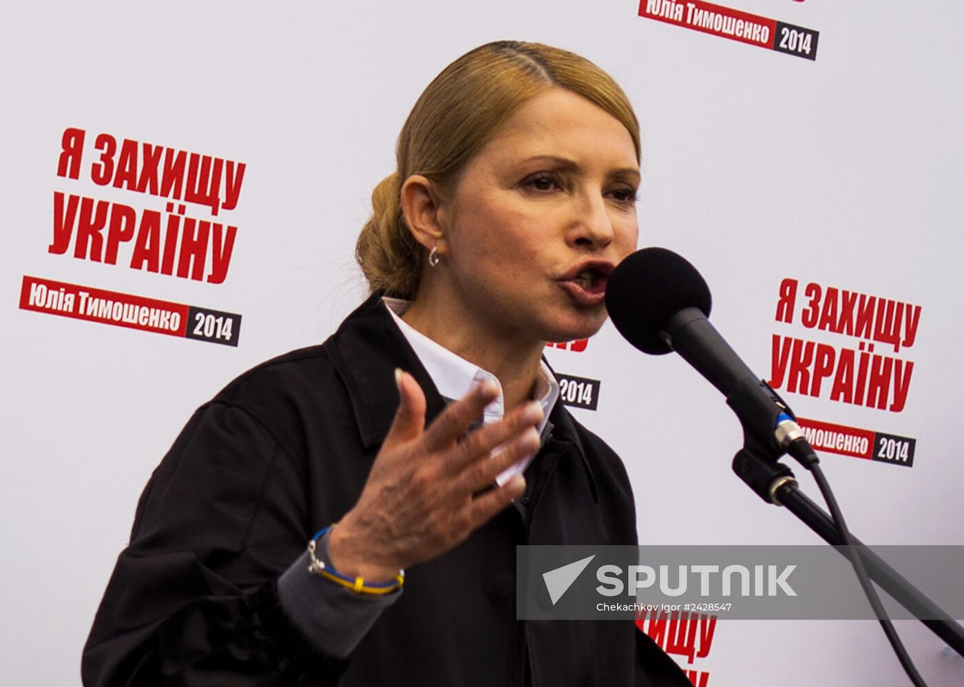 Yulia Tymoshenko meets with voters in Kharkov Region