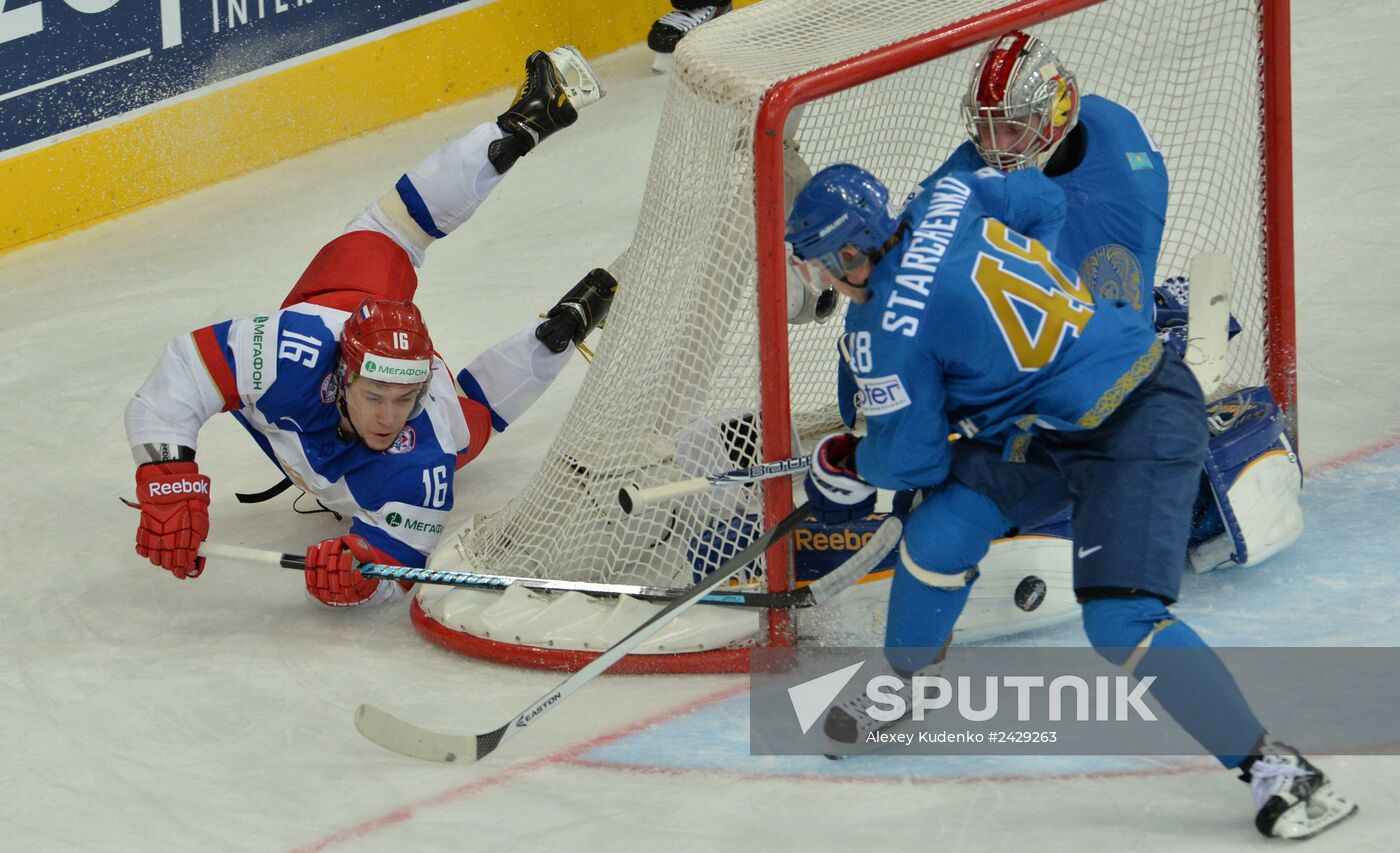 2014 Men's World Ice Hockey Championships. Russia vs. Kazakhstan