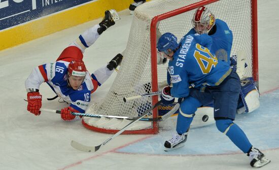 2014 Men's World Ice Hockey Championships. Russia vs. Kazakhstan