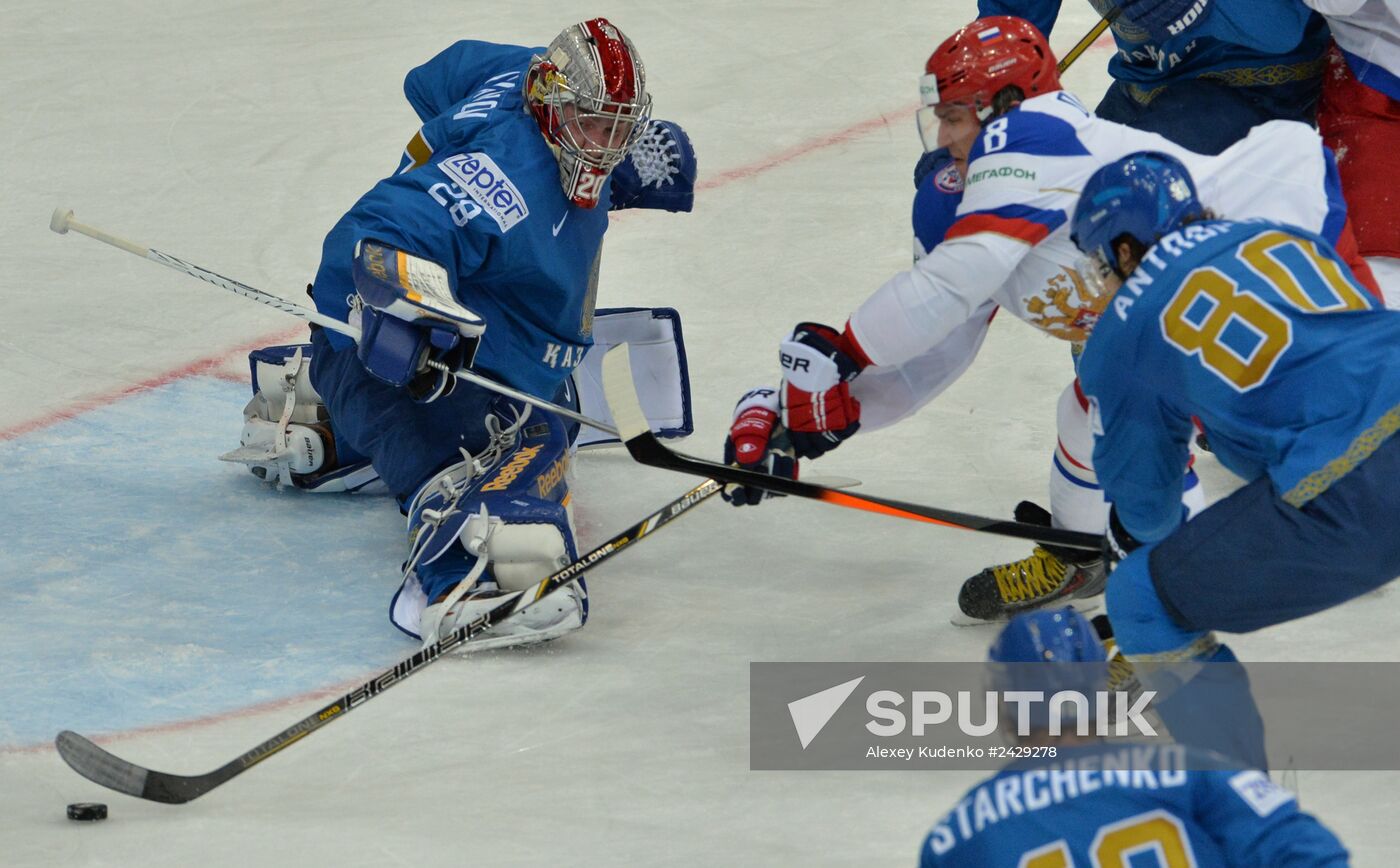 2014 Men's World Ice Hockey Championships. Russia vs. Kazakhstan