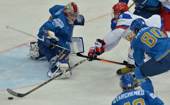 2014 Men's World Ice Hockey Championships. Russia vs. Kazakhstan