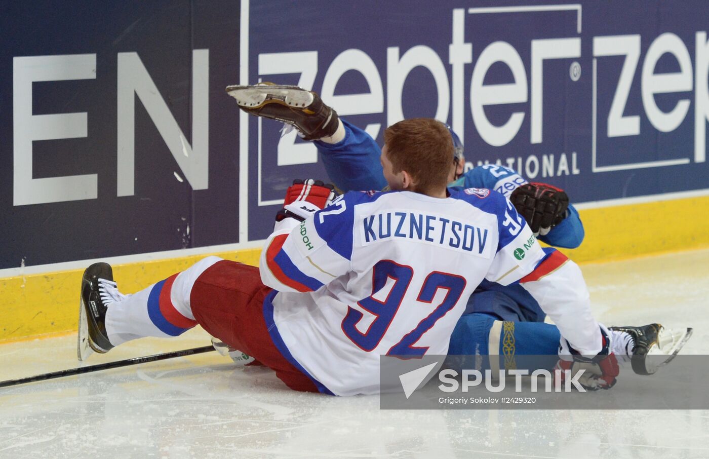 2014 Men's World Ice Hockey Championships. Russia vs. Kazakhstan