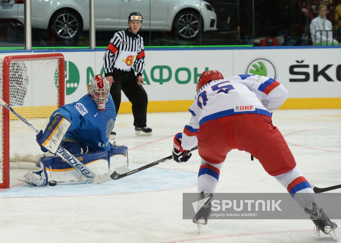 2014 Men's World Ice Hockey Championships. Russia vs. Kazakhstan