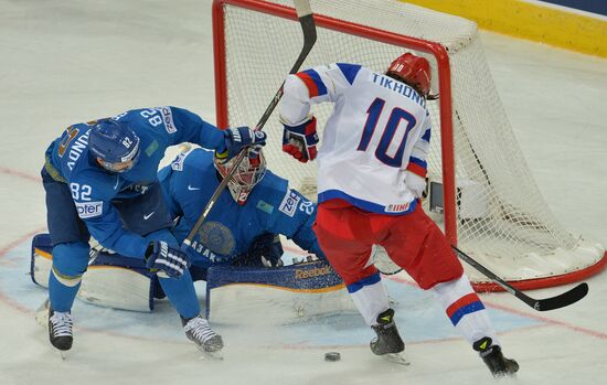 2014 Men's World Ice Hockey Championships. Russia vs. Kazakhstan