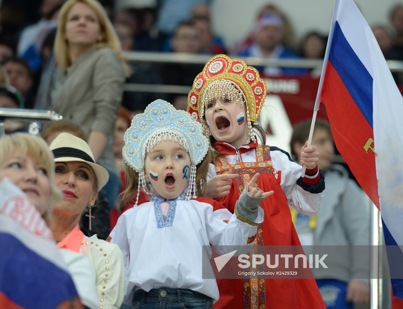 2014 Men's World Ice Hockey Championships. Russia vs. Kazakhstan