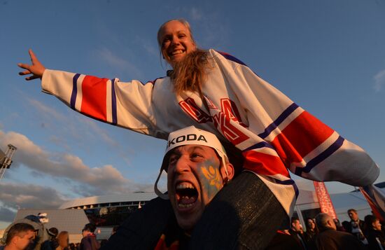 2014 Men's World Ice Hockey Championships. Russia vs. Kazakhstan