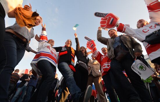 2014 Men's World Ice Hockey Championships. Russia vs. Kazakhstan