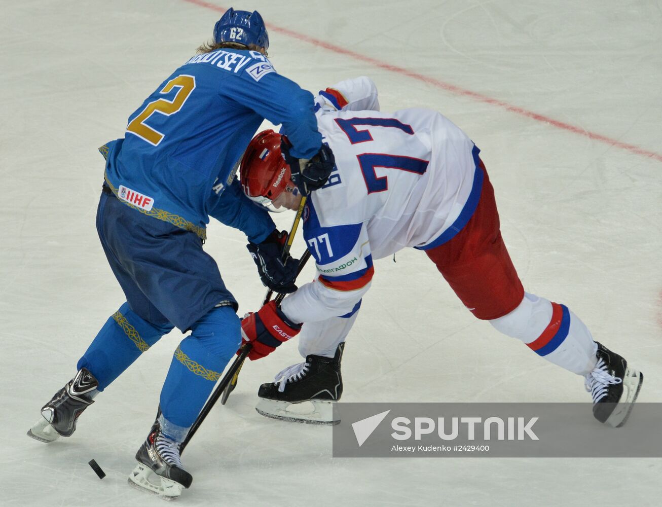 2014 IIHF World Championship. Russia -- Kazakhstan match