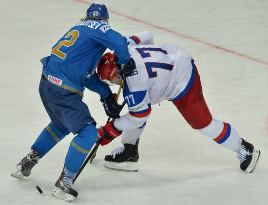 2014 IIHF World Championship. Russia -- Kazakhstan match