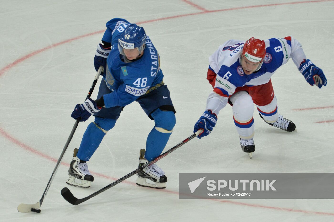 2014 IIHF World Championship. Russia -- Kazakhstan match