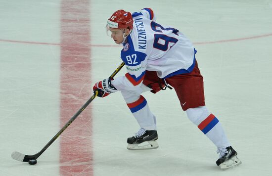 2014 IIHF World Championship. Russia -- Kazakhstan match