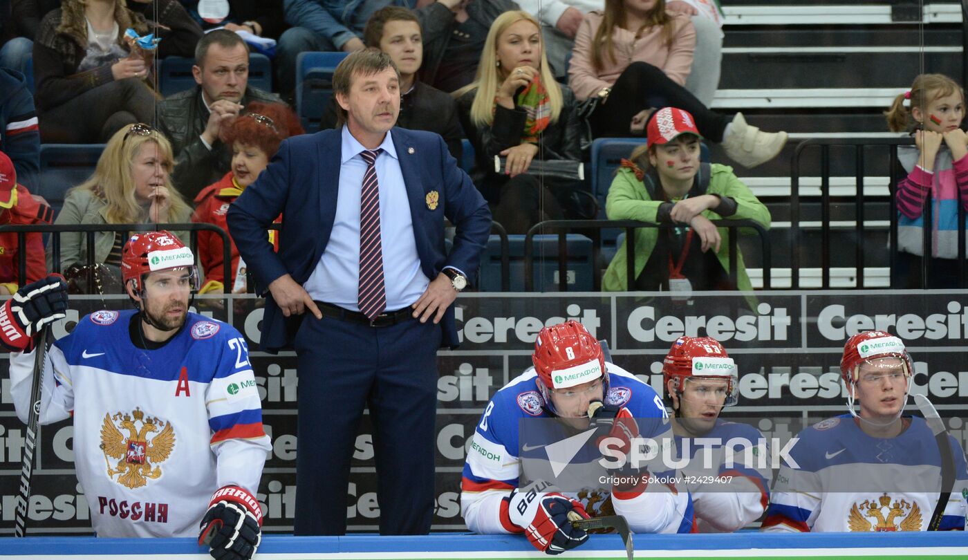 2014 IIHF World Championship. Russia -- Kazakhstan match