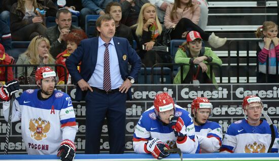 2014 IIHF World Championship. Russia -- Kazakhstan match
